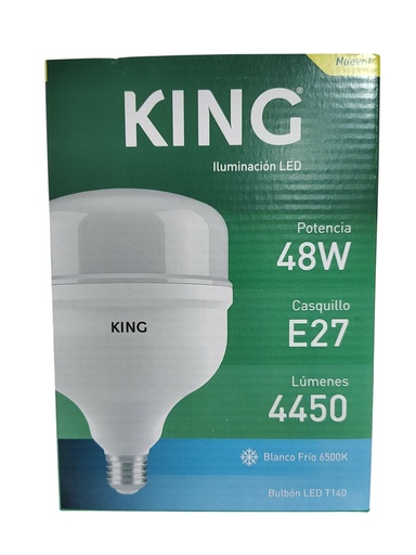 [KBL50] LAMPARA GALPONERA KING 48W FRIA KING 4450 LUMENES