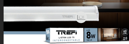 [im1003011] Listón Led T5 Trefi Con Interruptor 8w Luz Día