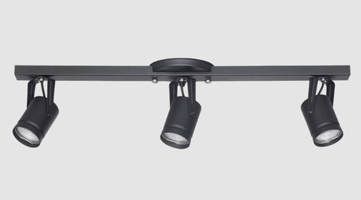 [S3900NT] Spot Aplique "TERLIZZI" 2 Luces GU10 Negro (copia)