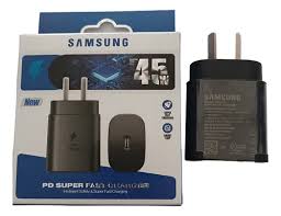 [POWERMAXS] ADAPTADOR Cabezal Cargador Samsung 45w Usb-c Para Dispositivos Móviles